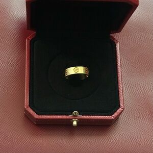 Cartier Love Ring Classic Model 18K Yellow Gold 5.5mm Width Size 47 / US 4